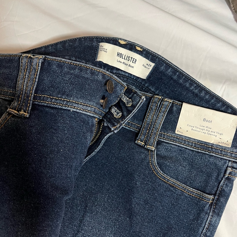 Hollister Dark Blue Bootcut Jeans